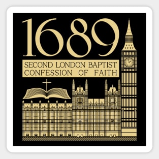 Reformed christian art. Second London Baptist Confession of Faith - 1689. Magnet